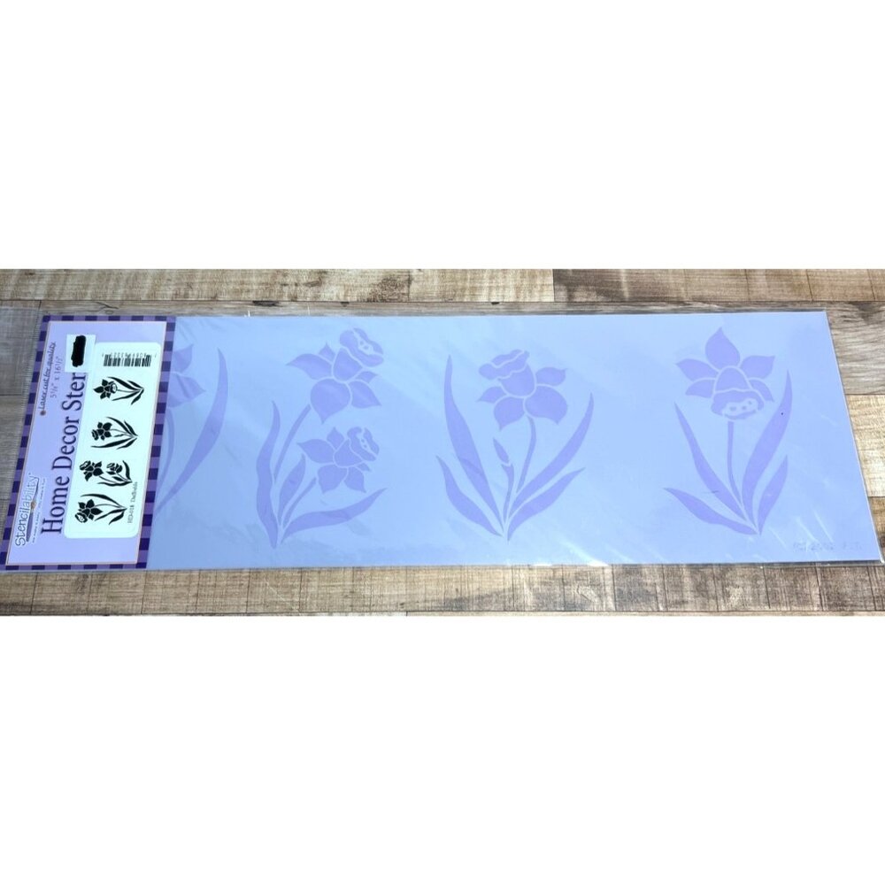 Floral Design Adhesive Stencil Template For Crafting & DIY Projects HD018